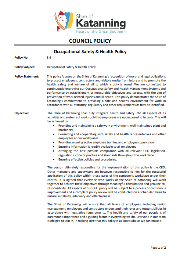 OSH Policy pdf image