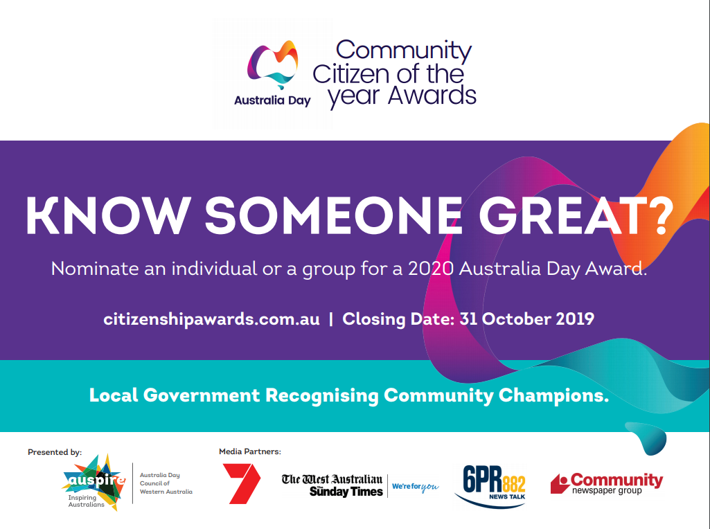 NOMINATION CLOSING DATE EXTENDED FOR CITIZEN OF THE YEAR & COMMUNITY LONG