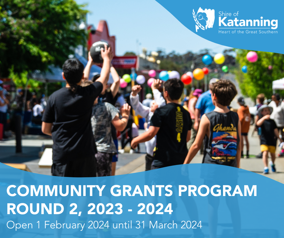 Community Grants Program - Round 1 Now Open