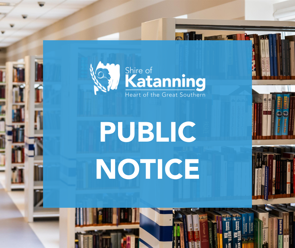 Katanning Library Closed Wednesday 28 June 2023